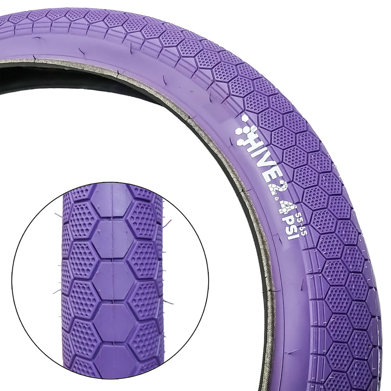 STLN BIKES HIVE TIRE 20 x 2.4 LAVENDER PAIRS San Pen BMX and more