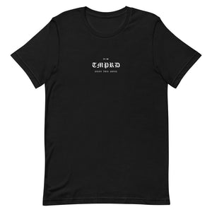 TEMPERED GOODS OLD ENGLISH TEE (BLACK)